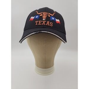 Brand New Black Texas Baseball Cap – Embroidered Logo, Adjustable Fit
